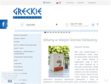 Tablet Screenshot of greckie-delikatesy.pl